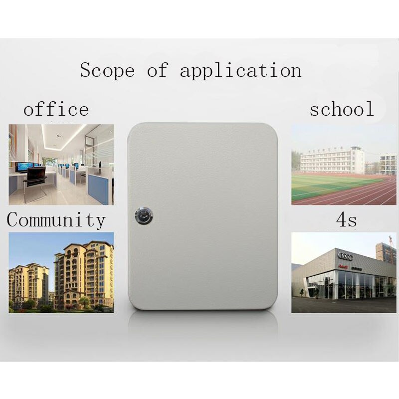 20-digit Safes Key Box Car key Management key Box Wall-mounted With Key Card Security Storage Property Company Office DHZ023