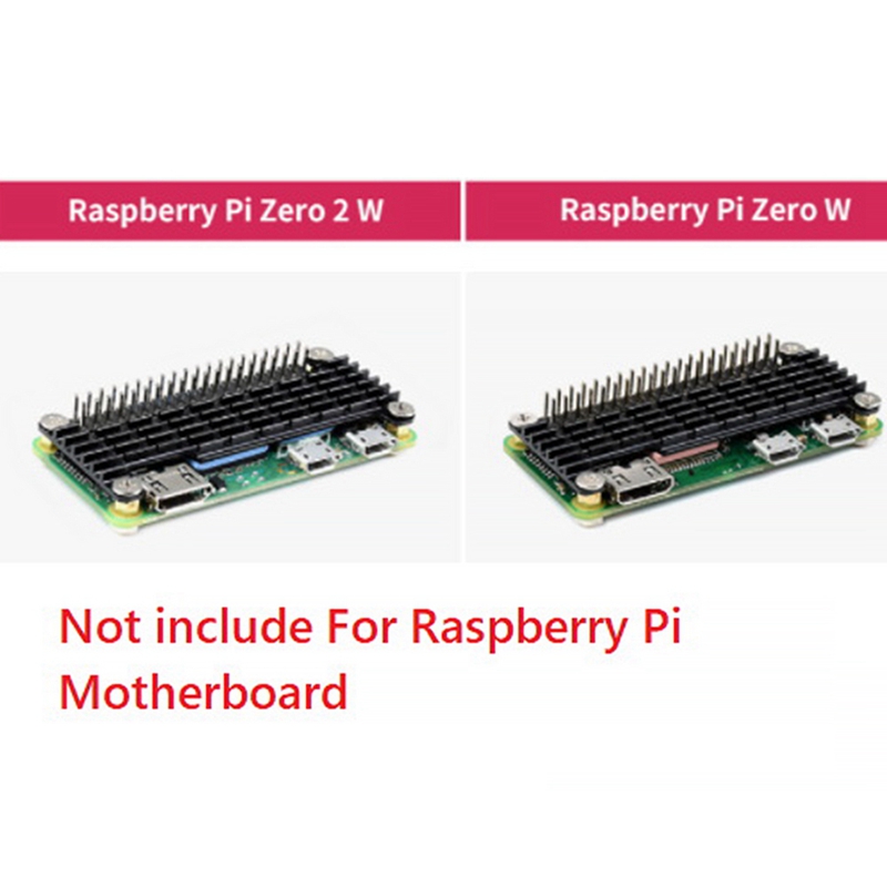 Kit de dissipateur thermique en aluminium avec coussin thermique, pour Raspberry Pi Zero 2 W /Zero