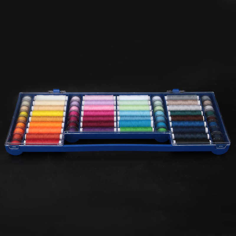 Rangement Scrapbooking 32 Color 64 Sewing Thread Kit Storage Box Sewing Machine Accessories Sewing Tools Kit