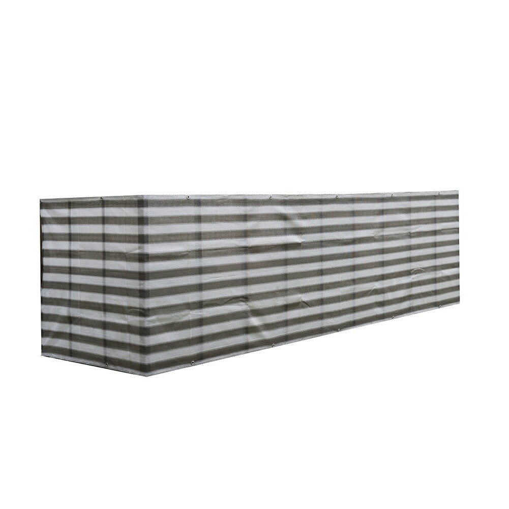 Laneetal PVC Zichtweringmat Grijs - 120x500cm Tuinhek Inkijkbescherming Weerbestendig