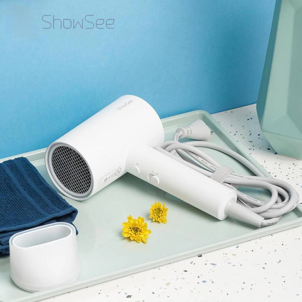 Xiaomi Showsee A1-W Anion Haar Föhn Negatieve Ionische Zorg Universele Professionele Krachtige Föhn Diffuser Voor Thuis 1800W