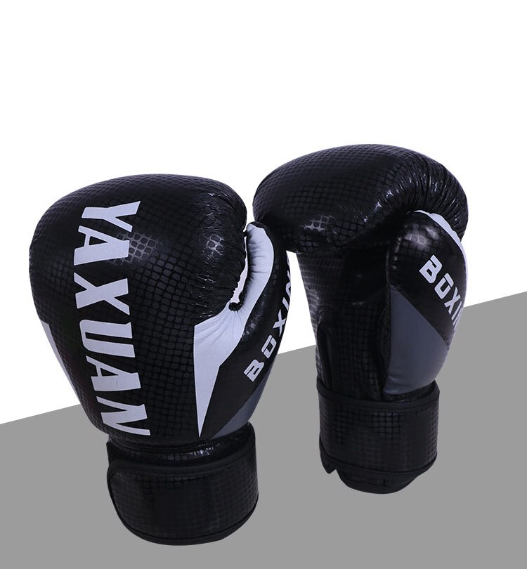 6Oz Children's Boxing Gloves Boys Girls Muay Thai Boxing Sanda Free Fighting Training MMA Training Glove: black