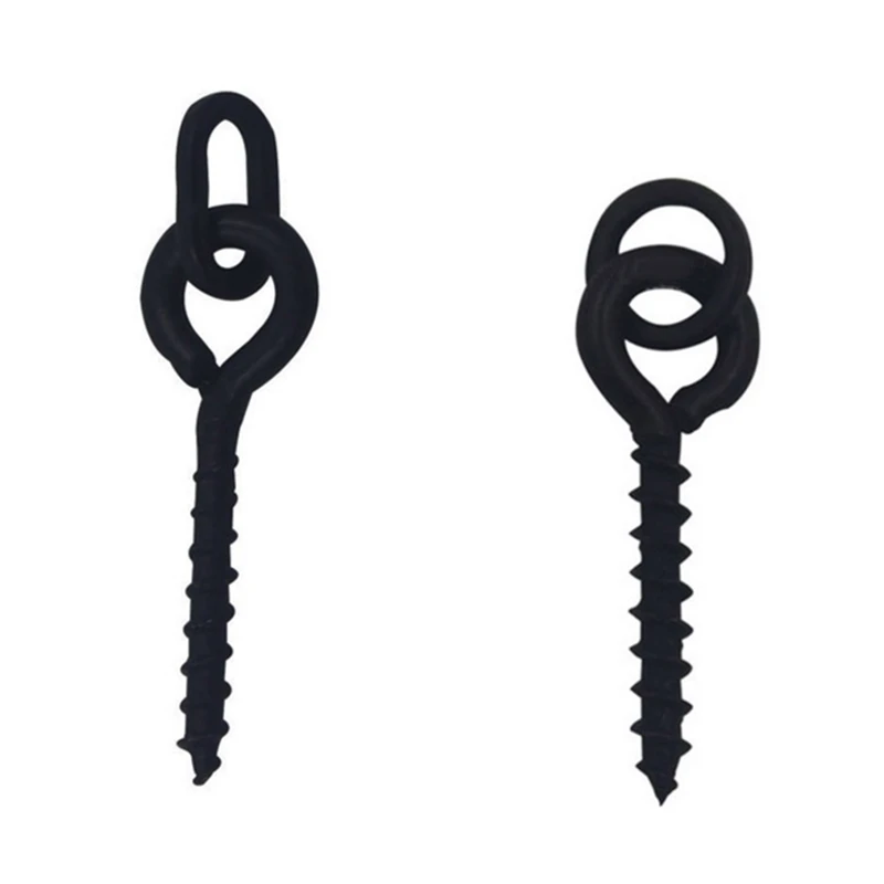 20 Stuks Karpervissen Accessoires Vis Pellet Aas Schroef Peg Met Ring Swivel Rig Terminal Tackle Bait Houder Visgerei set