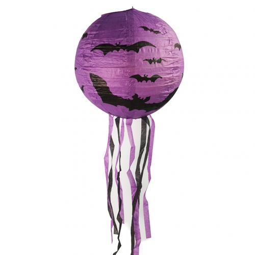 Halloween Decoration Horror Skull Head Spider Pumpkin DIY Paper Hanging Lantern: Bat 30cm