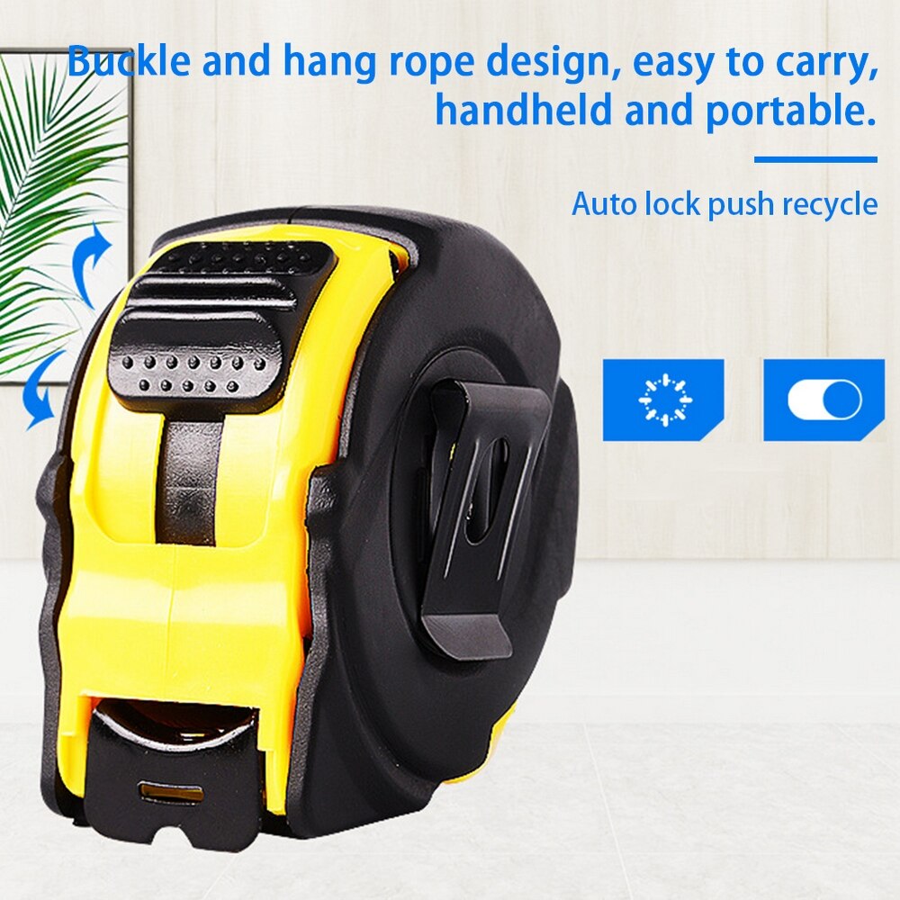 Wear-Resistant Tape Telescopic Ruler Measure Digital 3/5M Multifunctional Household Gauging Tool Pull Tape Measure DIY Work ABS