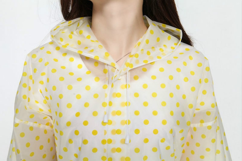 Portable Outdoor Transparent Raincoat Women Men Rain Coat Waterproof Disposable Hooded Ponchos Plastic Rain Cover