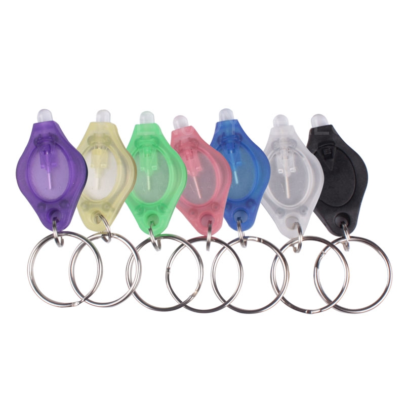 10 stücke Mini Helle LED Taschenlampe Licht Lampe Mikro Licht Keychain quetschen Licht Schlüssel Ring Camping Lanterna Notfall Licht
