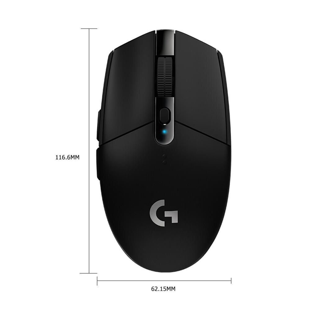 Logitech G304 ratón inalámbrico de 12000DPI 6 botones programables héroe Sensor USB ratón inalámbrico ajustable Mouse óptico para juegos ratón
