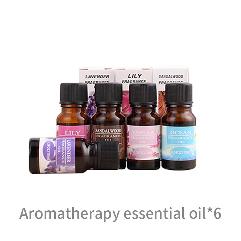 Xiaomi mijia hl difusor de aromaterapia umidificador ar amortecedor aroma difusor máquina óleo essencial ultra sônica névoa maker silencioso: 6pcs Essential oil