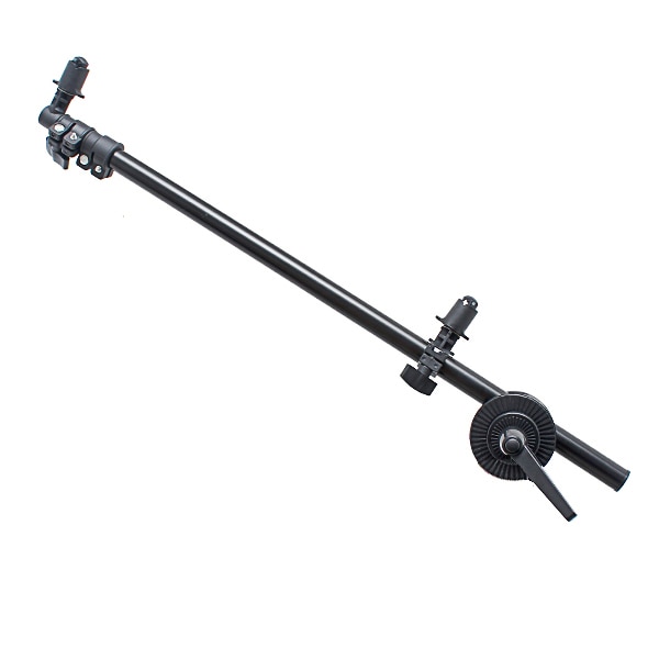 Studiofotoholderbrakett svingbart hode sammenleggbar reflektor tallerken armstøtte lysstativ aluminium 66 - 170cm