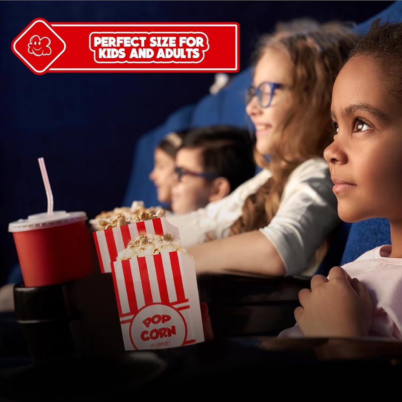10 stk. papir popcornposer snack mademballage beholder bryllup fødselsdagsfest popcornmaskine tilbehør forsyninger filmaftener
