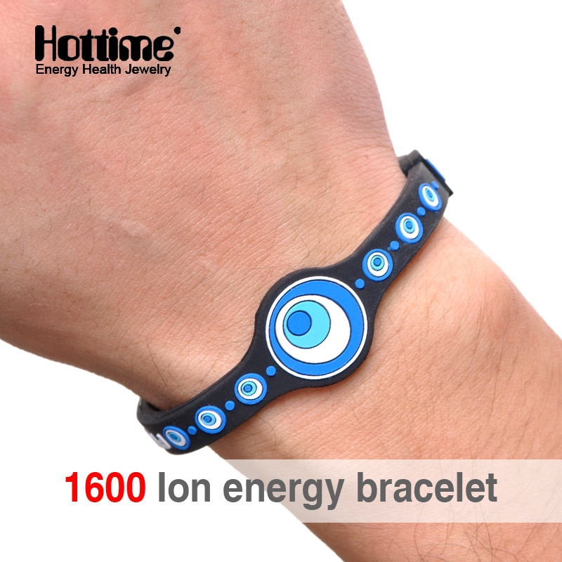 Hottime Eco Power Energy Hologram Bracelets Wristbands Keep Balance Ion Magnetic Therapy Silicone Bands