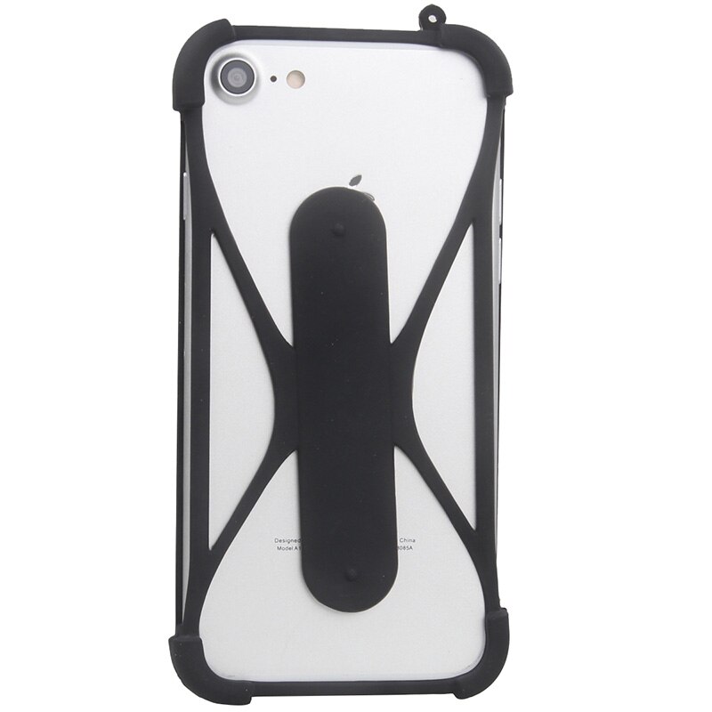 Universal Case For Blackview A60 Pro Soft Silicone Rubber Bumper Phone Holder For Digma Linx Argo 3G Holster: Black