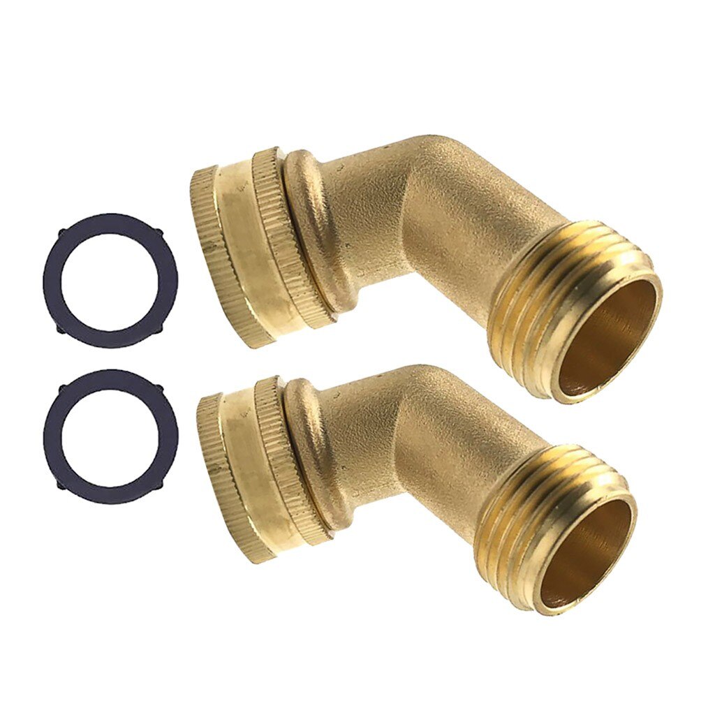 Super Heavy Duty 3/4 Inch Brass Water Shut Off Valve Outdoor Garden Hose Connector Accessories Fitting Pipe Connections Nozzle: K