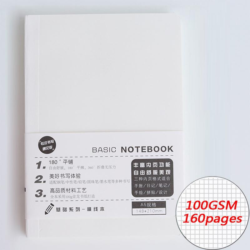 A5 A6 Basic Handbook Notebook Papier Innerlijke Pagina Dagboek Grid Lege Vierkante Planner Binnen Papier C20 D40: Grid / a6