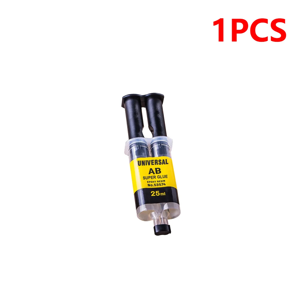 Universal epoxyharpiks ab lim til glas metal keramik træbearbejdning vandtæt reparation stærk klæbemiddel lim super flydende lim: Sort