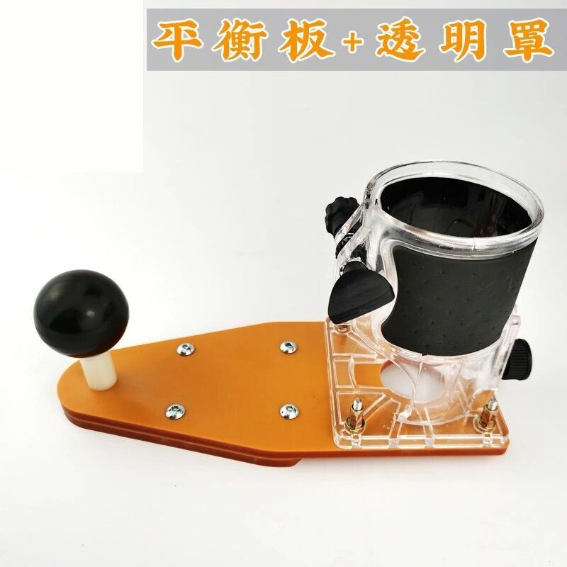 Trimming Machine Balance Board Flip Board guide table Electric Wood Milling Chamfering For Woodworking Work Bench: Silver