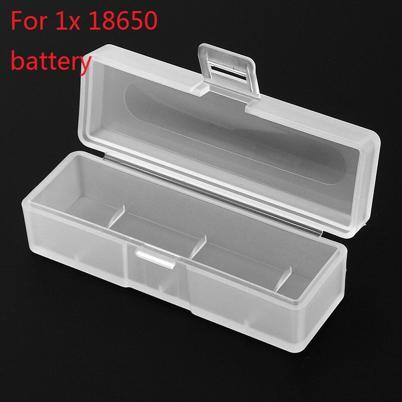 Caixa de armazenamento portátil de plástico rígido com gancho, caixa de armazenamento transparente adequada para 4 baterias 26650: YELLOW