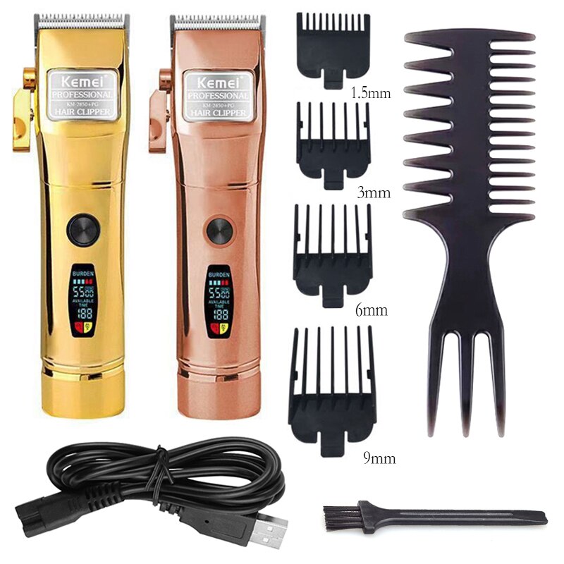 hair clipper adjustable beard hair trimmer taper lever rechargeable cordless electric hair cutter tool machine