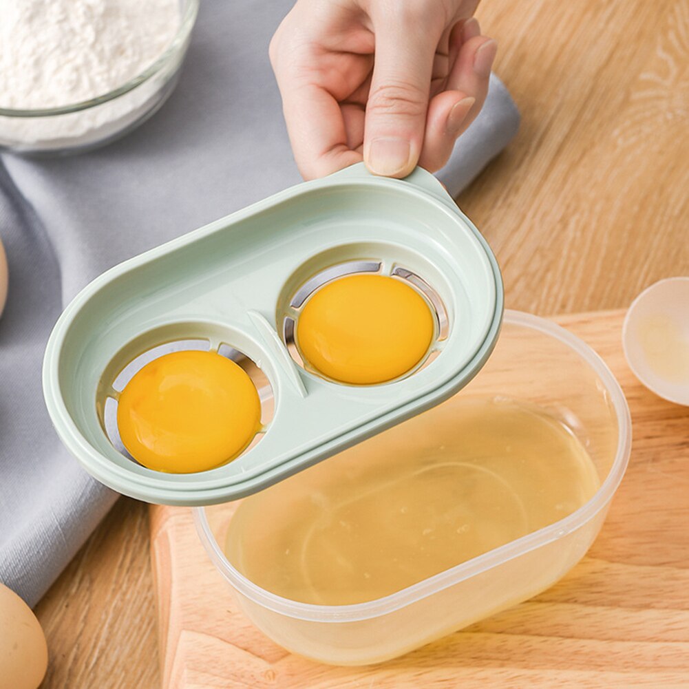 Kitchen Plastic Egg Yolk White Separator Egg Divider Novelty Gadgets Cooking Tools