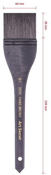ArtSecret-dibujo de acuarela 2570 de alto grado, pincel negro grande, mezcla de pelo de ardilla, mango de madera, pinturas acrílicas, suministros de arte: Azul marino