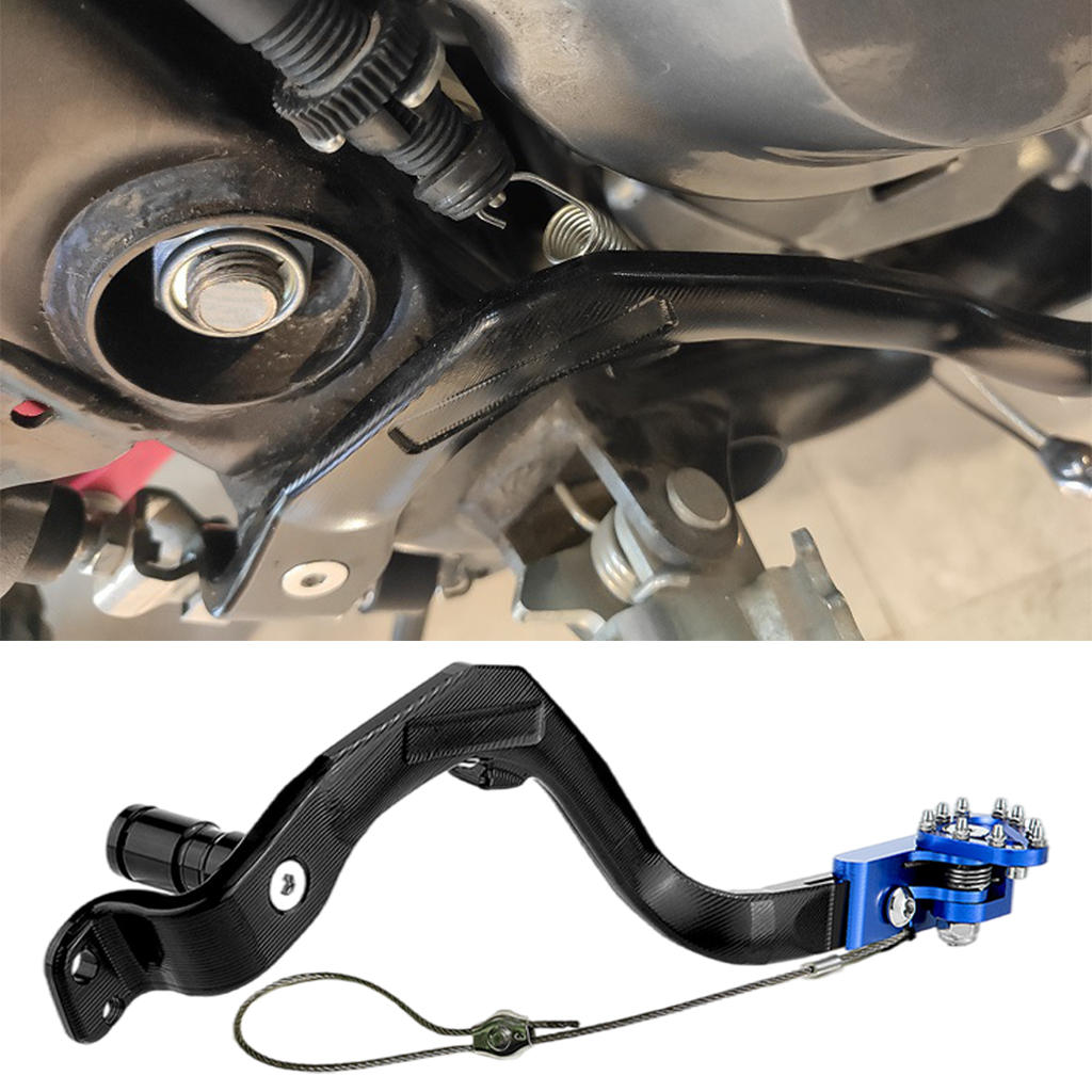 CNC Aluminum Rear Brake Foot Pedal Lever Motorcycle Part Replacements Durable Gear Change Shifter Fit for Honda Crf-300 Crf300L: Blue