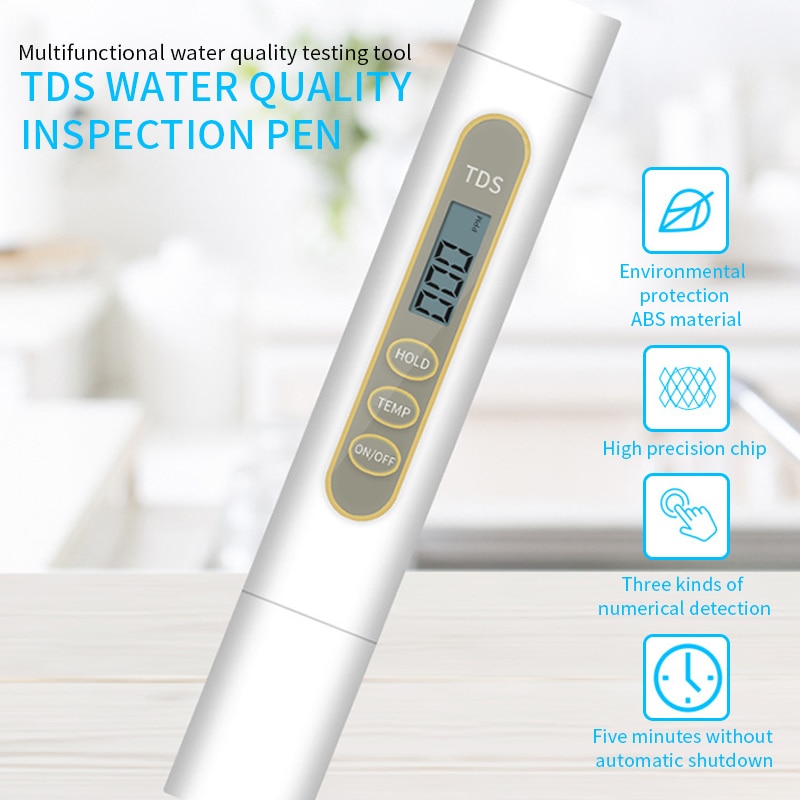 Digitale Lcd Ph Meter Water Testen Pen 6 Kleuren Draagbare Ph Meter Waterkwaliteit Tester Meter Meten 9990ppm