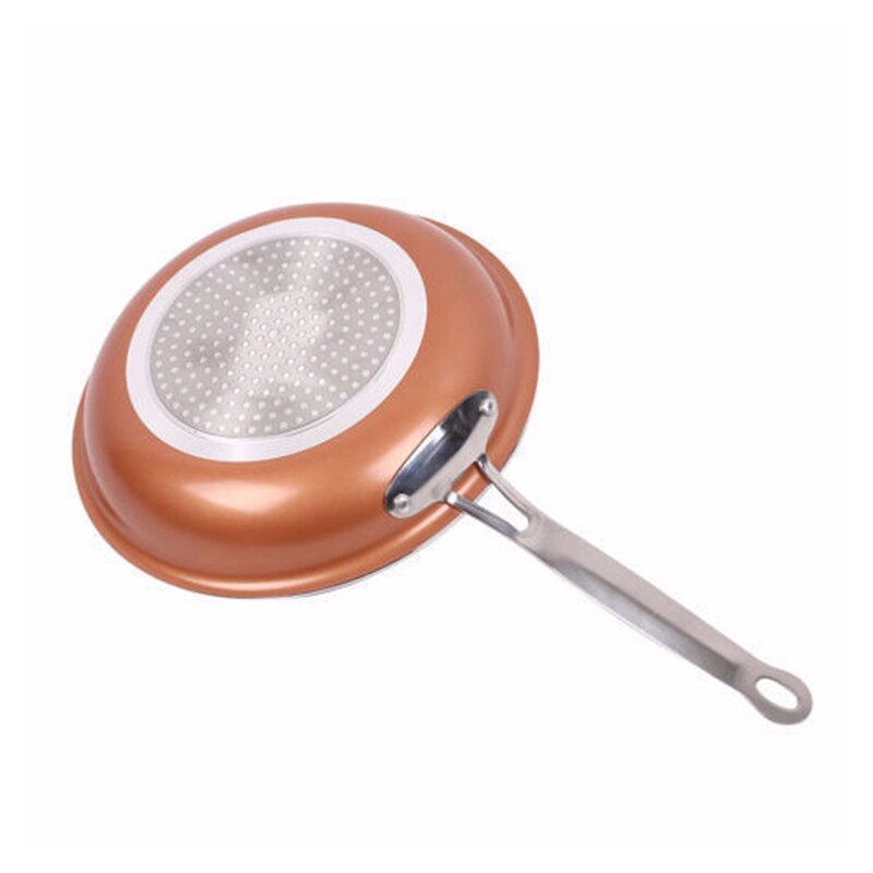 10 Inch Copper Frying Pan with Ceramic Coating,Non-Stick Skillet for Induction Cooking Frying Pan/Saucepan