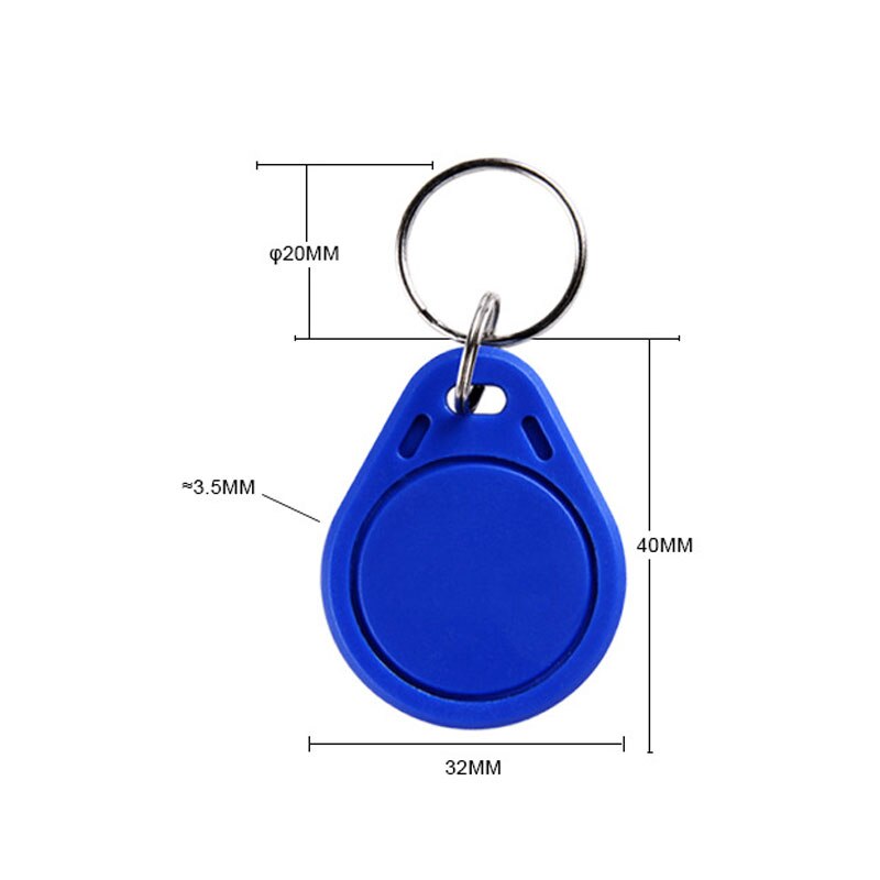 10 pieces/Set 13.56Mhz RFID FUID card label one-time key copy clone keychain UID changed block 0 writable close key Tag