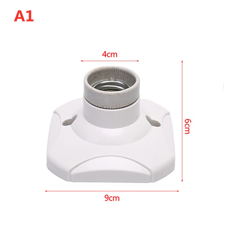 1PC E27 Lamp Holder E27 Bulb Holder Lamp Socket Ceramic Lamp Bulb Socket Lamp Base 2 Styles: A1