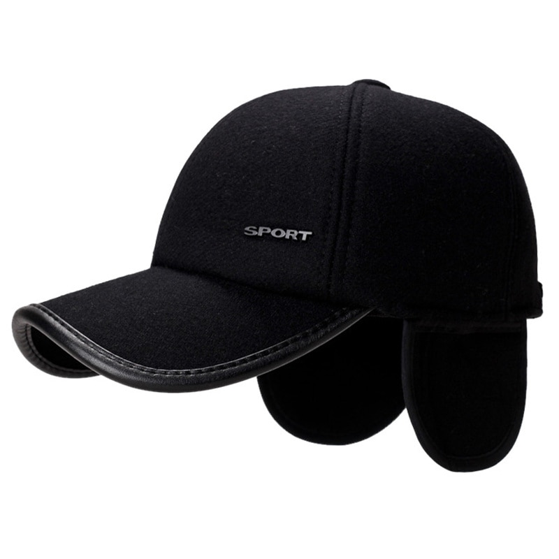 Autumn and winter men's and women's warm hat casual warm earmuffs hat outdoor sports baseball cap
