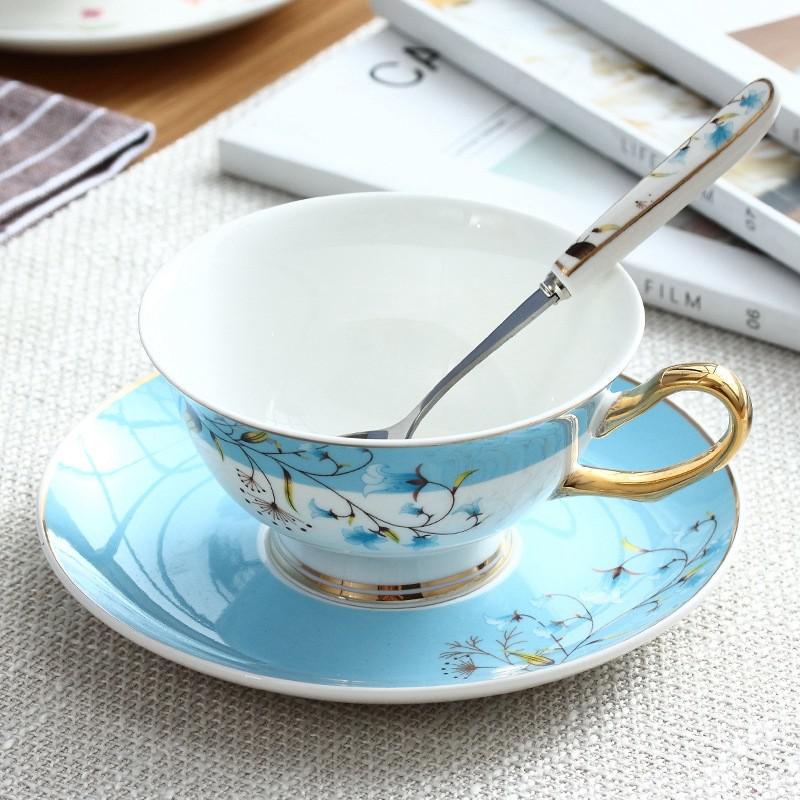 Benporselen ettermiddagste koppfat sett nordisk stil kaffekopper keramisk krus breakfrist melk vann krus servise: A -200ml
