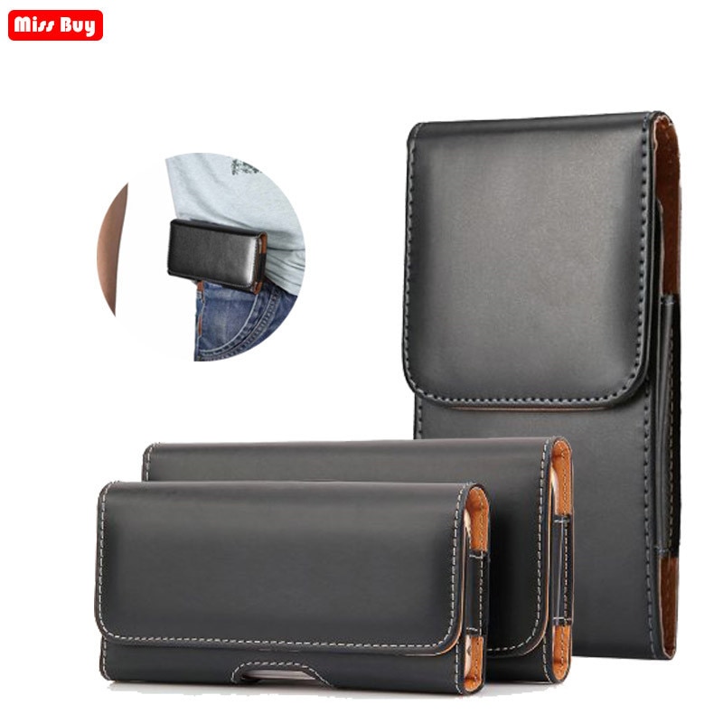 Universal Phone Bag Pouch For iPhone For Samsung For Huawei For Xiaomi Redmi /Nokia model Case Belt Clip Holster Leather Cover