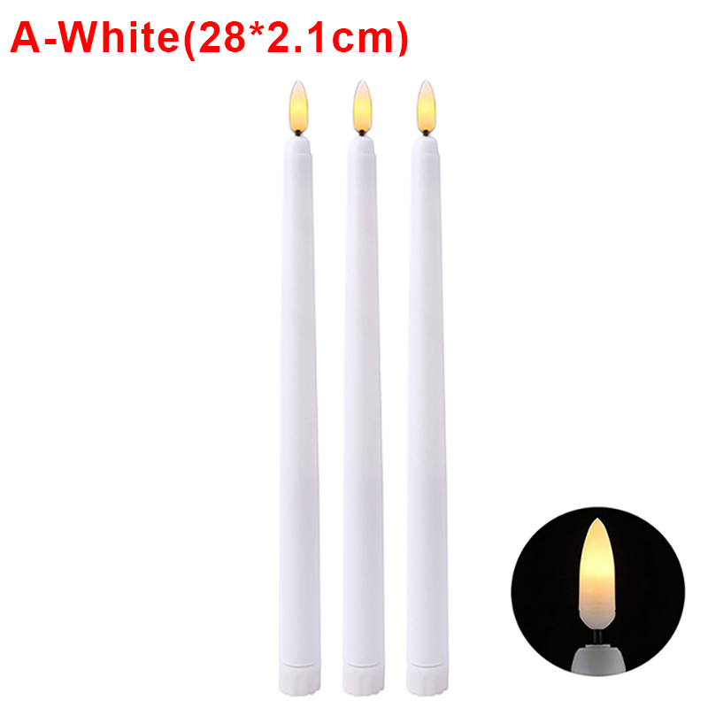 3/1 pièces LED bougies sans flamme alimenté par batterie lampes chauffe-plat électroniques pour la maison mariage fête d'anniversaire décoration éclairage: changeant / GRIS FONCÉ