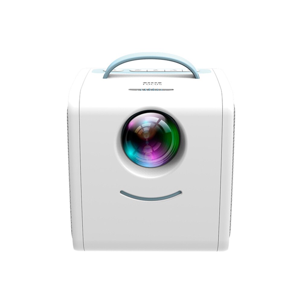 Q2 Mini Draagbare Kinderen Projector Met 30 Lumen Uitgerust Met Meerdere Poorten Te Gebruiken Home Theater Geschikt Voor video: BLUE / ons aansluiten