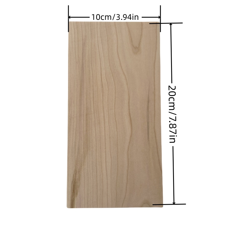 Placas de madeira de cereja americana natural 20/10x10x2cm (w/t), pranchas de madeira de 2cm de espessura, adequadas para fabricação de modelos e diy, madeira maciça