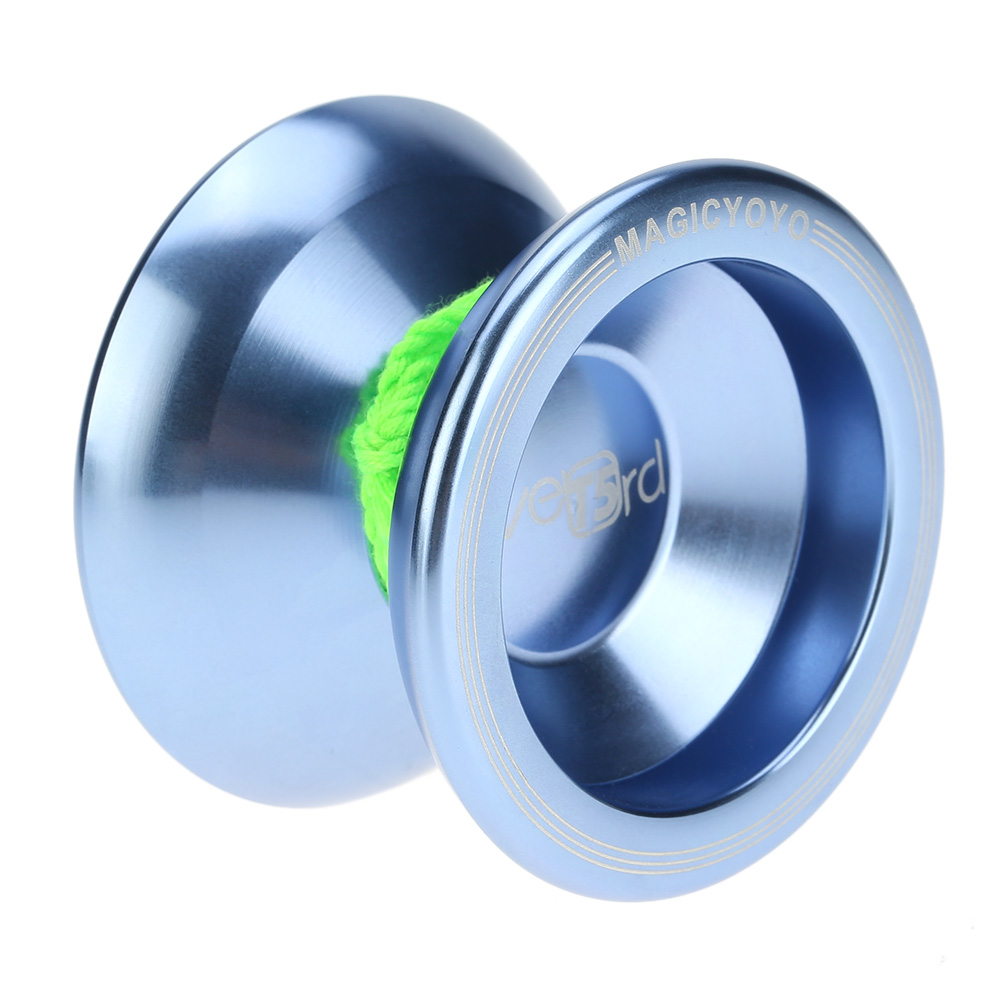 Professionale Magic Yoyo T5 Overlord Lega di alluminio Metallo Yoyo 8 sfere KK Cuscinetto con corda per bambini Ragazzi Giocattoli: Blu