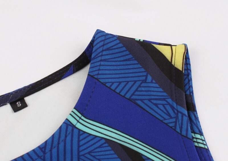 Aovica s -4xl plus size kvinner afrikanske klær kjole ermeløse sommer dashiki kjoler vestidos de fiesta