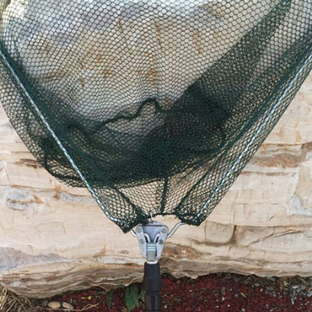 Portable Aluminum Alloy Triangle Folding Fishing Nets Fly Fishing Hand Dip Net Fishing Tackle Fishing Tool