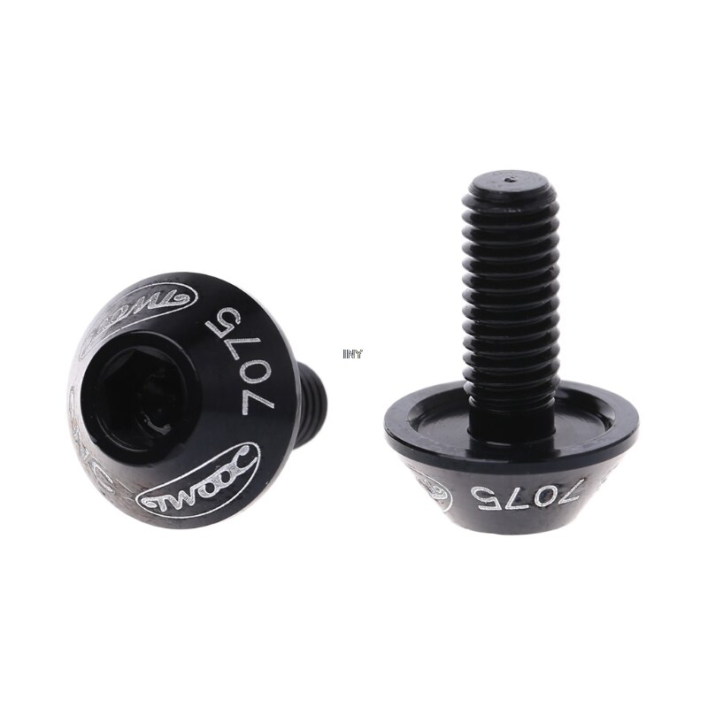 2 uds M5x10mm aleación de aluminio bicicleta soporte de botella de agua de bicicleta perno titular tornillo
