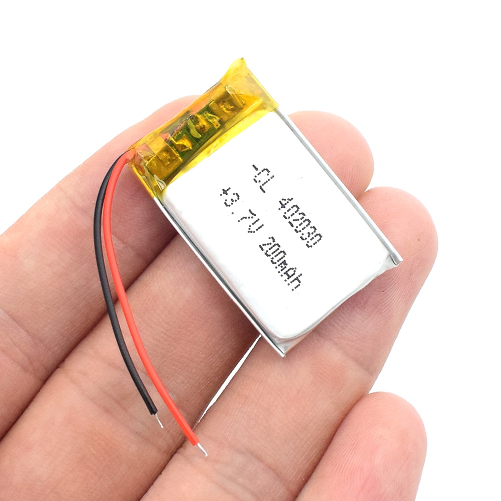 Posthuman polymer litiumbatteri 3.7 v 402030 042030 200 mah uppladdningsbara batterier för  mp3 mp4 klockor leksaks mobiltelefon gps