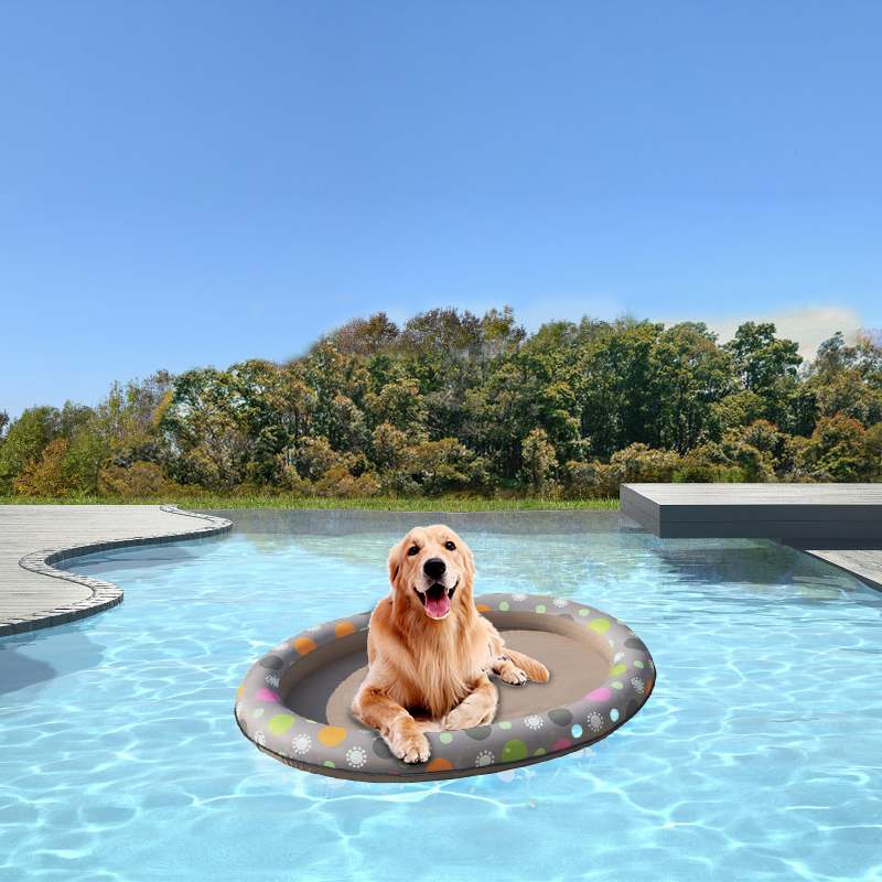 140*96cm Air Mattress Swimming Pool for Pet Dog Floating Pool Pet Water Toy Pool Row Bed Inflatable Beach Toy for Dogs Cats
