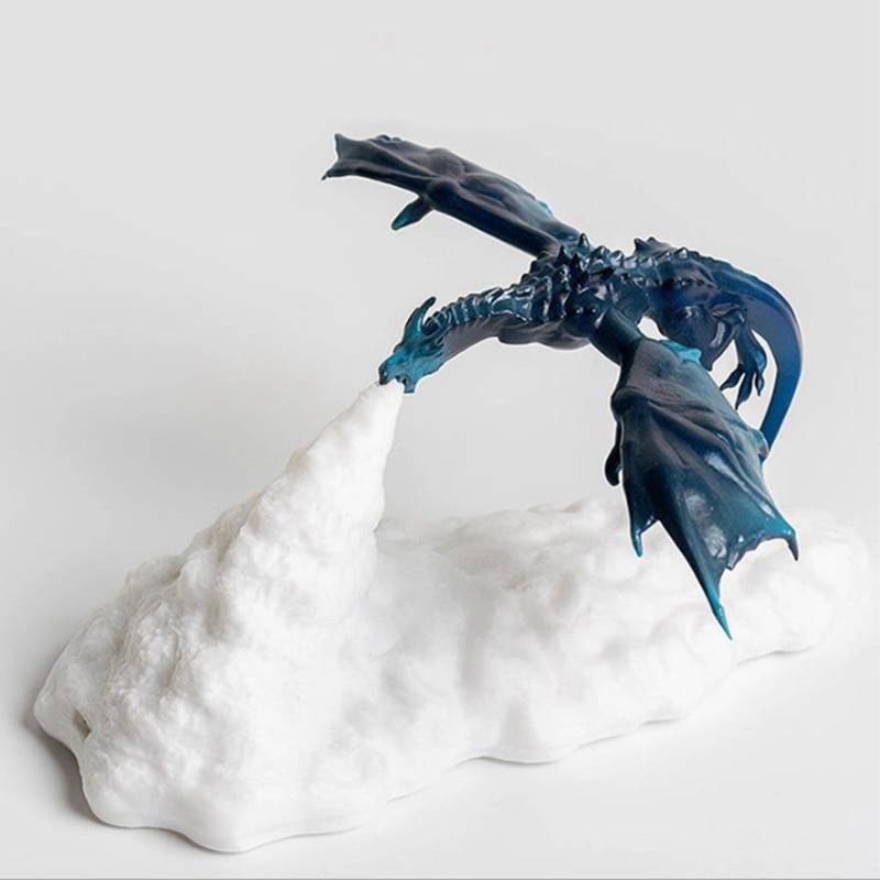 3D Printing Fire-Breathing Dragon Light Home Night Light Table Lamp LED Rechargeable Night Light Birthday
