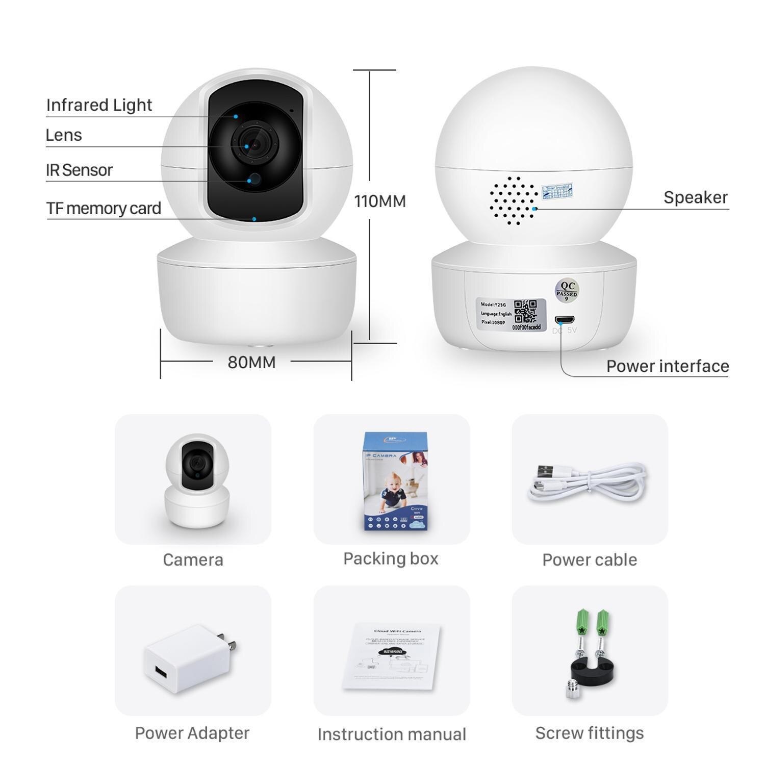 Smart Home Network Camera Wireless Indoor WiFi Camera Home Monitor Camera