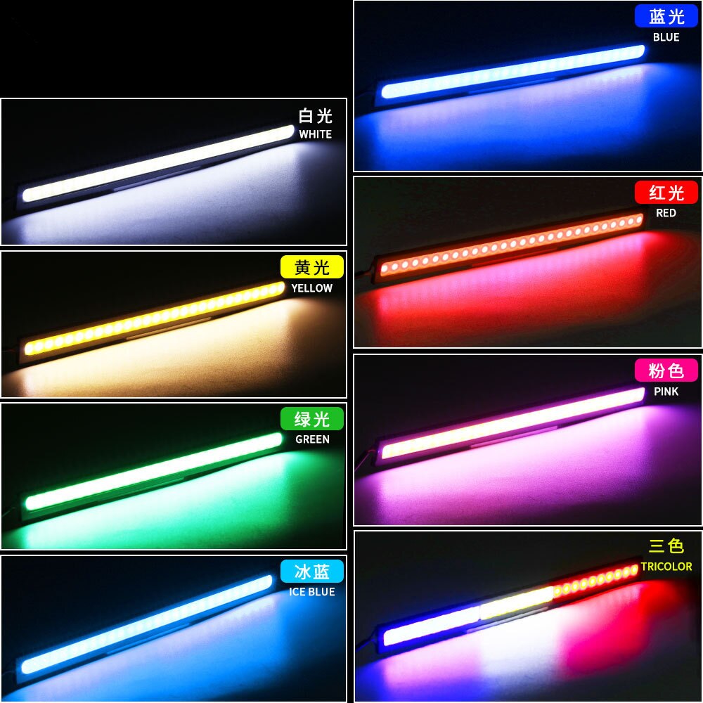 1PC 17cm Universal Daytime Running Light COB DRL LED Car Lamp External Lights Auto Waterproof Car Styling Led DRL Lamp