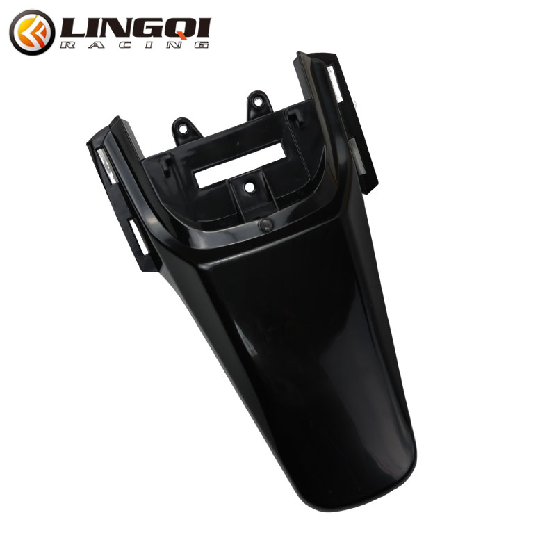 LINGQI CRF50 Rear Fender Motorcycle Pit Dirt Bike Mudguard Mud Guard Plastic Body Cover for CRF 50 Protection Accessories: black