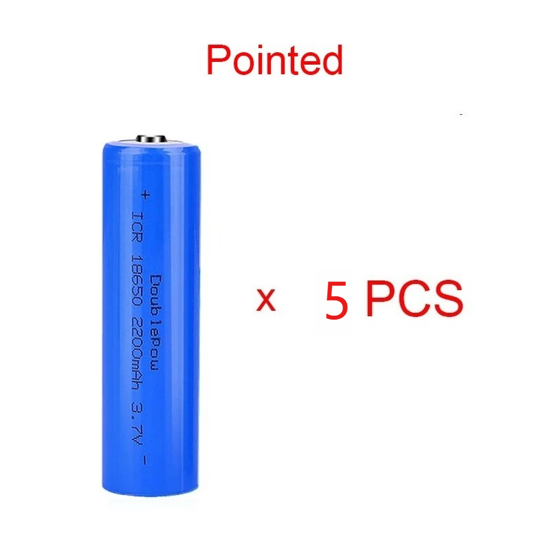 Wahre kapazität 100% neue original Doublepow 18650 batterie 3,7 v 2200mah 18650 wiederaufladbare lithium-batterie für taschenlampe batterien: Blau