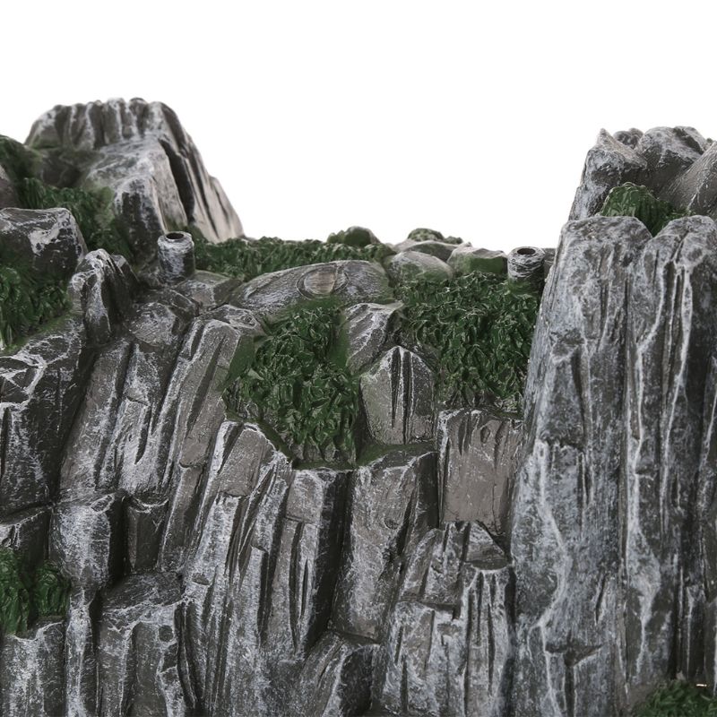 Kunststoff Steingarten Tunnel Spur Zug Slot Eisenbahn Zubehör Spielzeug 40JC