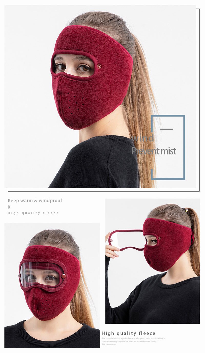 Face Mask Windproof Men Women for Skiing Snowboarding Motorcycling Winter Outdoor Sports Highly Breathable