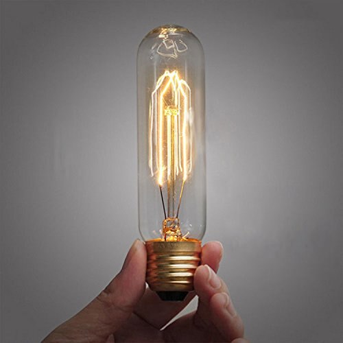 40 Watt Vintage Edison T10 Radio Tube Incandescent Filament Light Bulb.Pack Of 10